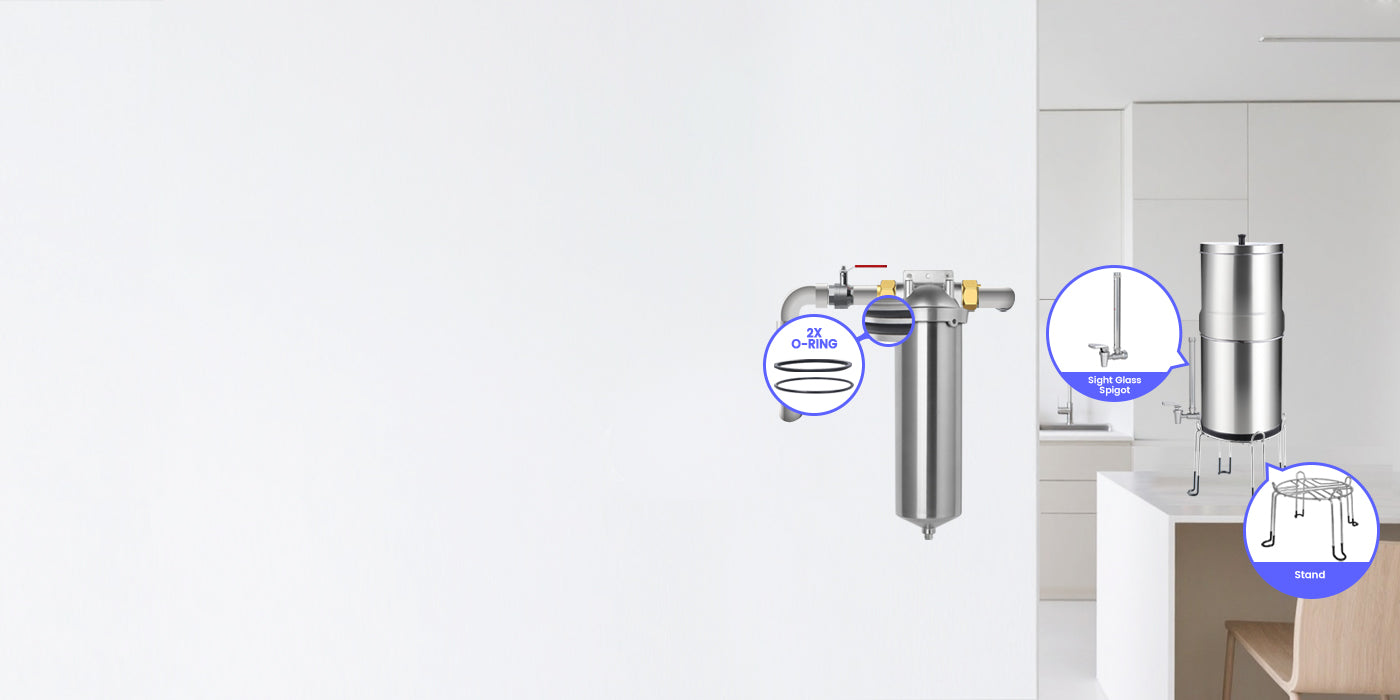 Filter housings & gravity filter parts
