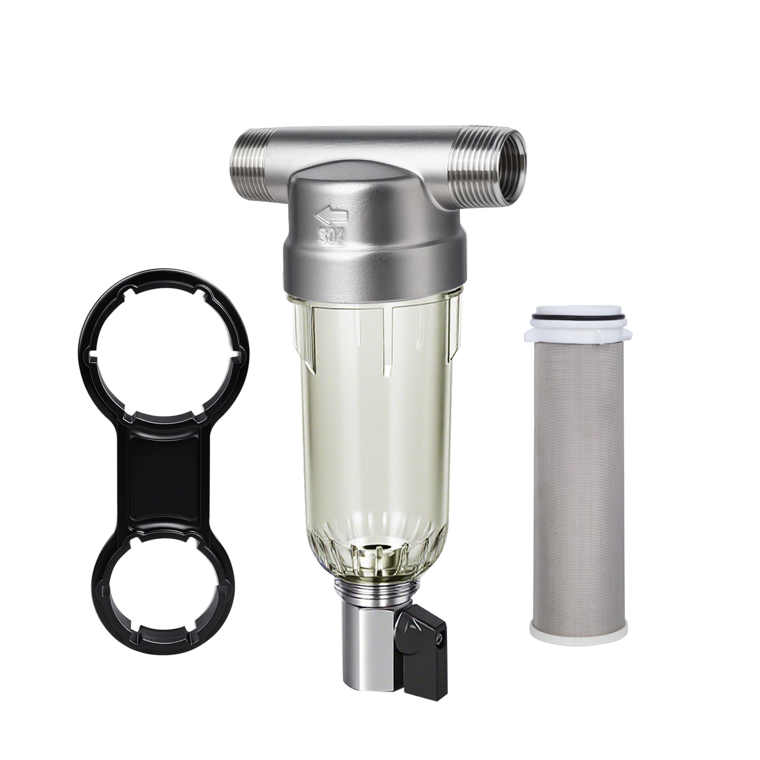 Amwater SS 40 Micron Spin Down Sediment Filter