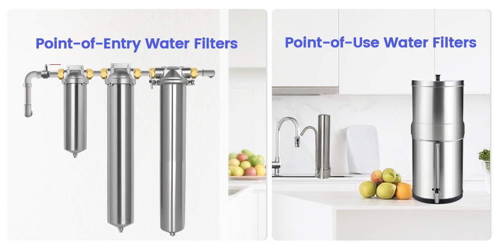 Point of Entry Water Filters  VS Point of USE Water Filters