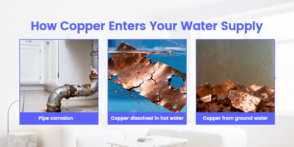 how to remove copper from water