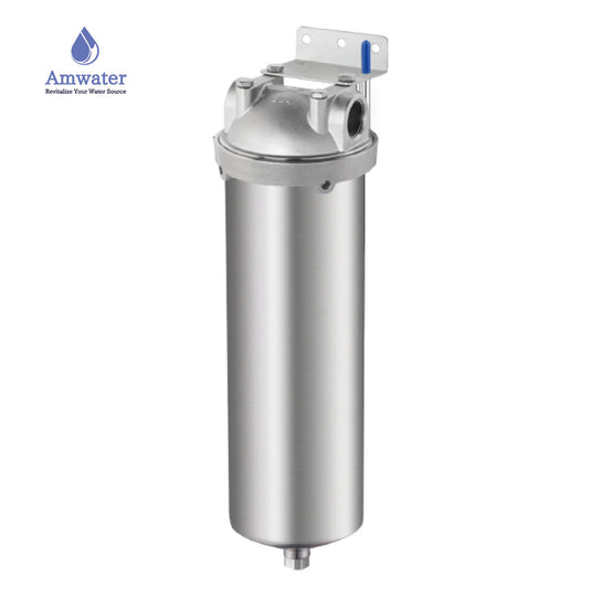 Amwater NSF/ANSI 42 Standard - 10" Stainless Steel Whole House Sediment Filter