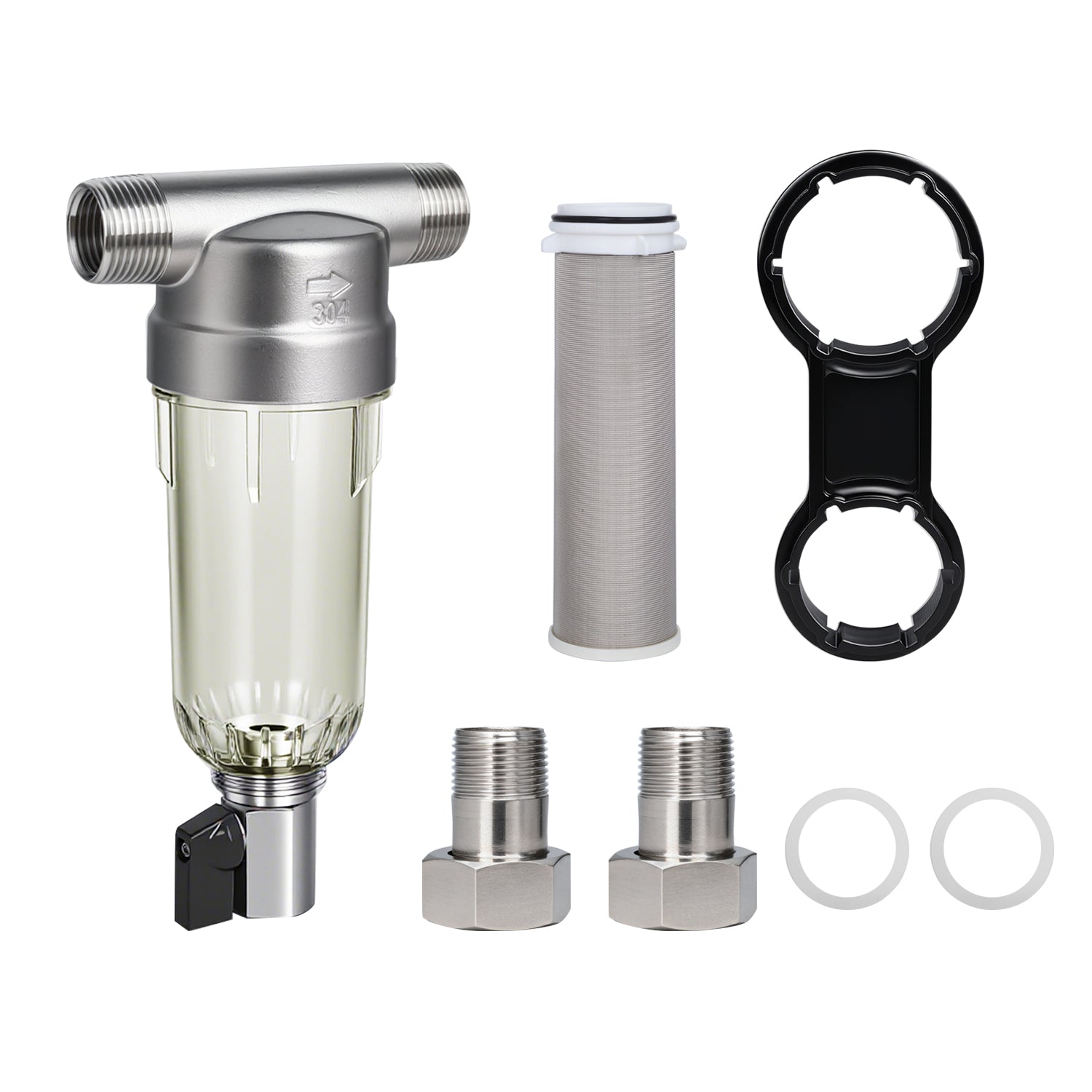 Amwater SS 40 Micron Spin Down Sediment Filter