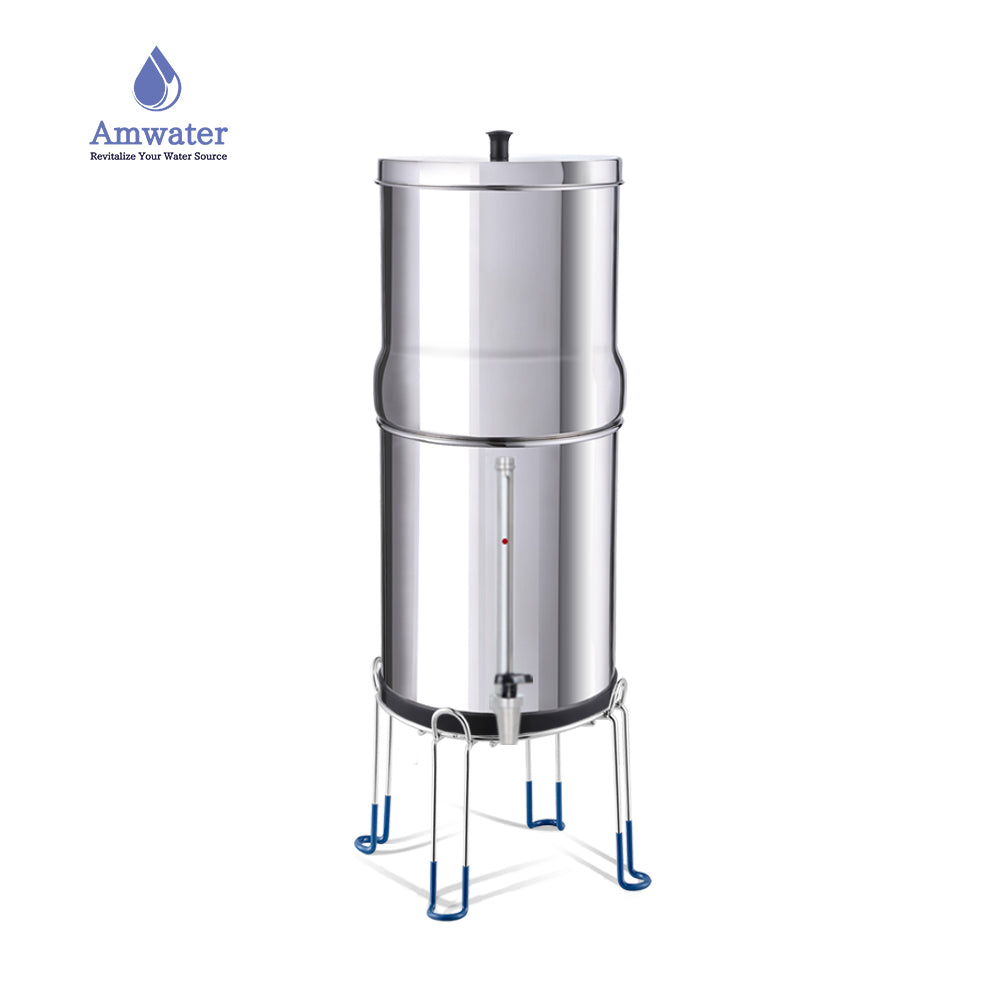 Amwater Stainless Steel Gravity Water Filter System