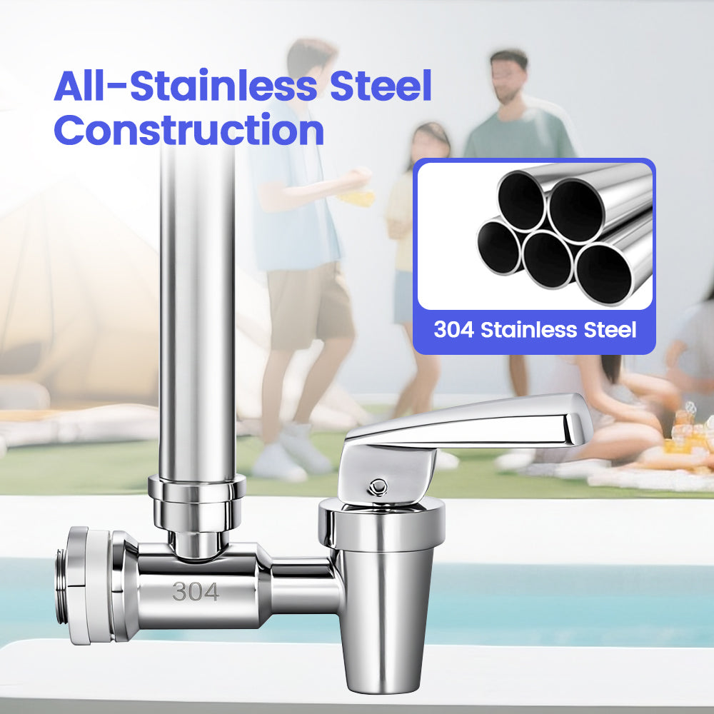 Gravity filter spigot with 304 stainless steel materials