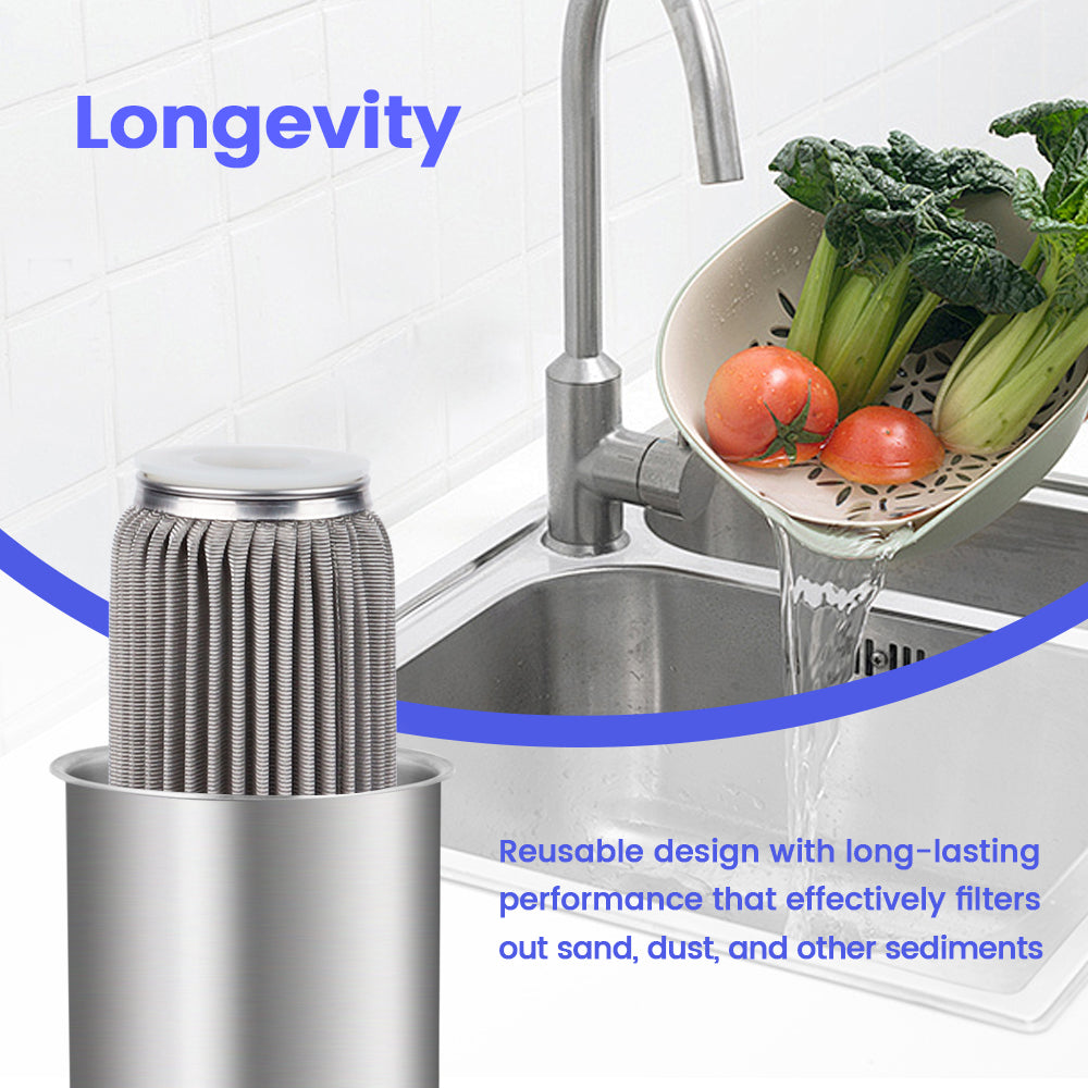 Amwater pleated sediment water filter cartridges, featuring its longevity